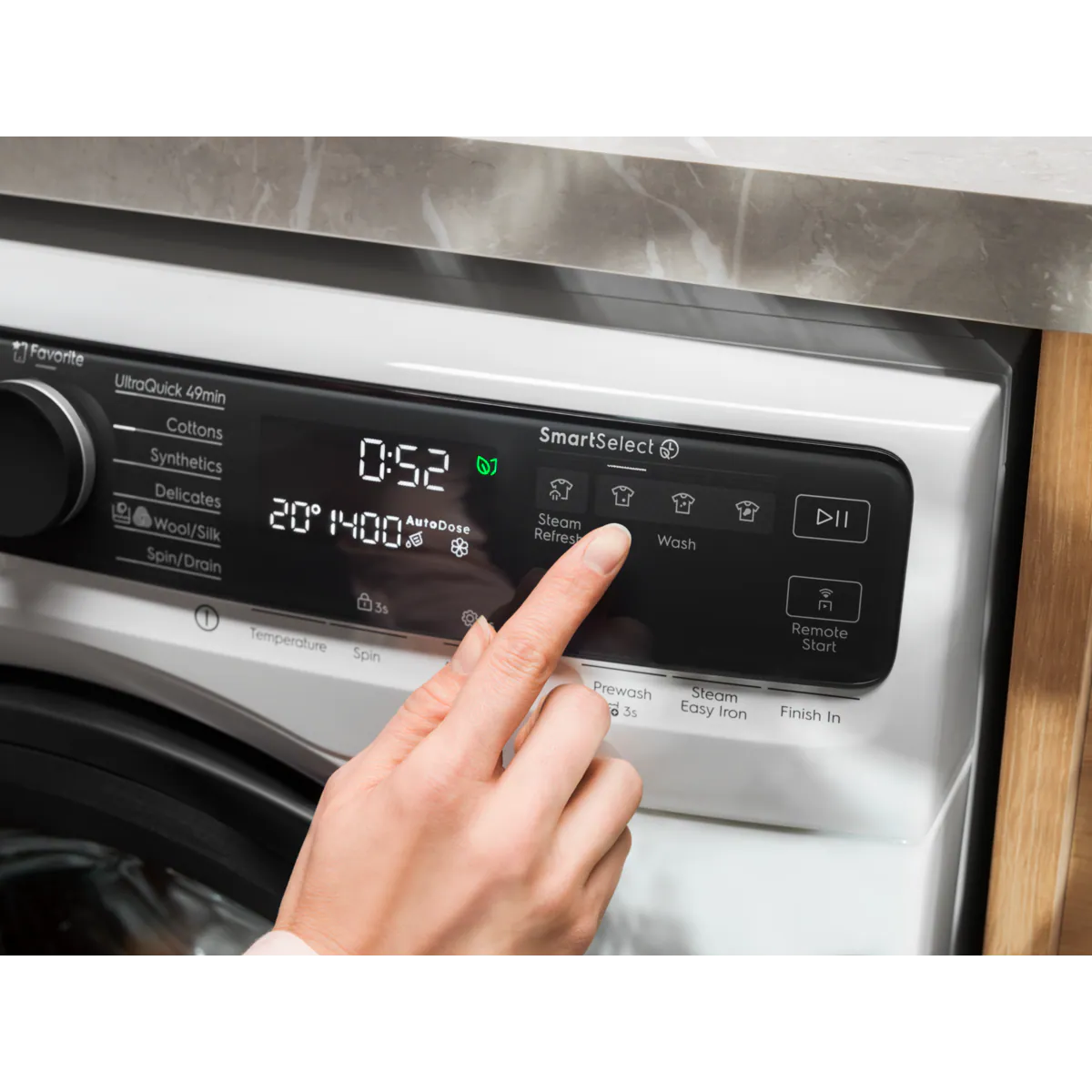 SmartSelect upraví pranie jedným kliknutím, ušetrí až 80 % energie, 50 % času a 20 % vody*