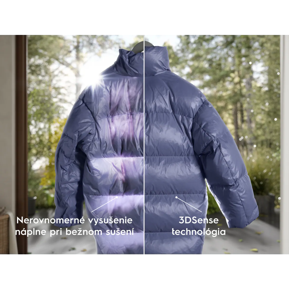 Technológia 3DSense – páperové bundy a periny ako nové, s obnovením tepelnej izolácie a nadýchanosti*